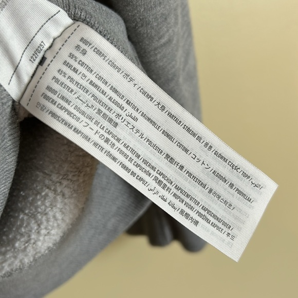 Abercrombie & Fitch mens‎ hoodie size large grey oversized - Picture 5 of 8